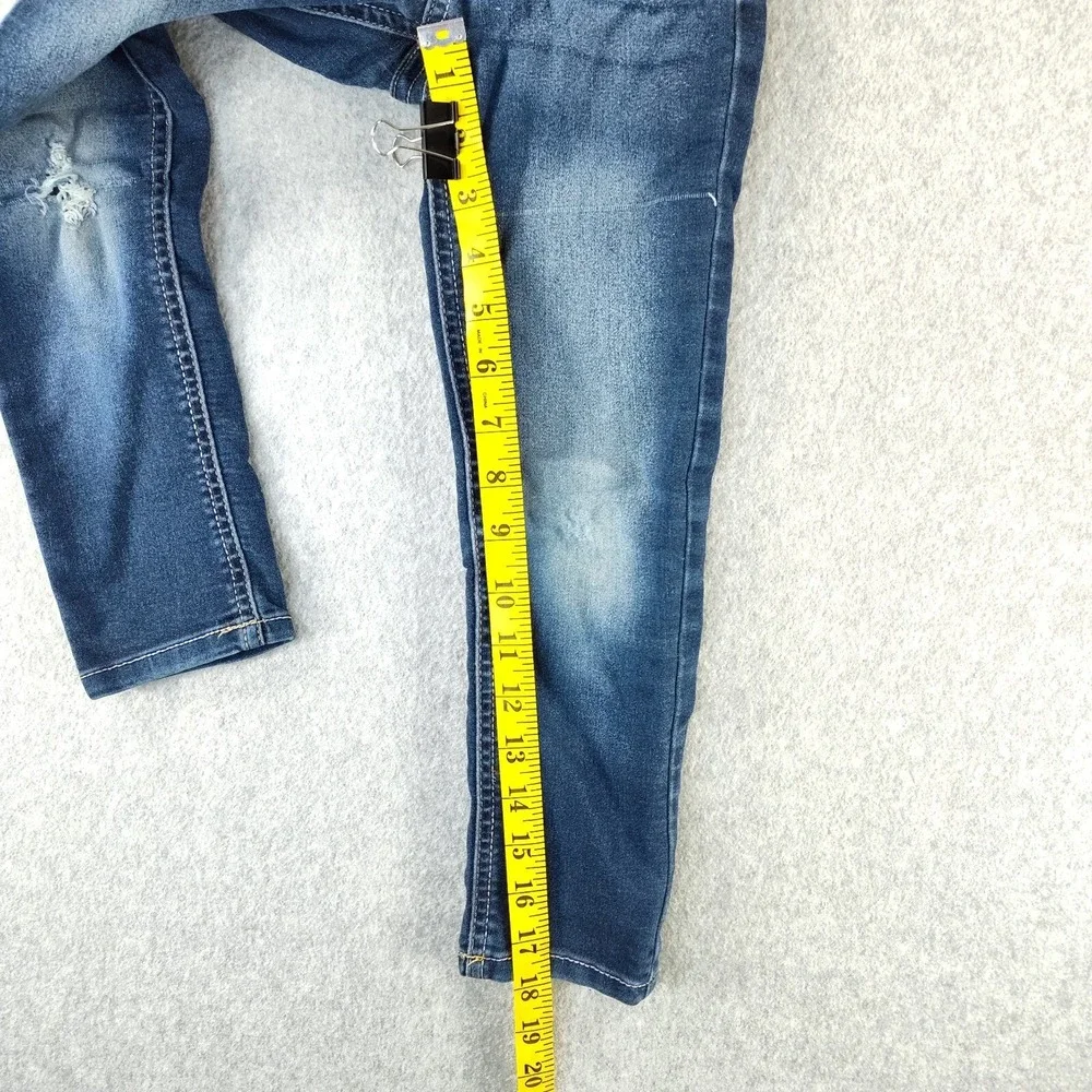 Jordache Girls Jeans Size 5 Reg Skinny‎ Distressed Adjustable📸SEE PICS📏📸